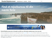 Tablet Screenshot of danskerejsebureauer.dk